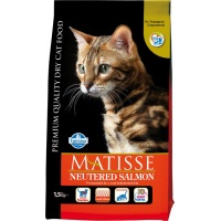 Farmina Matisse Сухой корм для стерилизованных кошек и кастрированных котов, лосось