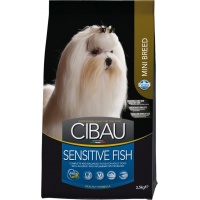 Farmina Cibau Сухой корм для взрослых собак Mini Sensitive, рыба