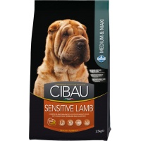 Farmina Cibau Сухой корм для взрослых собак Medium & Maxi Sensitive, ягненок
