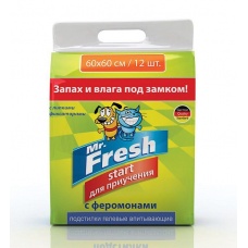 Mr. Fresh Start Пеленки для приучения к месту 60х60 (Экопром), 12 шт/уп