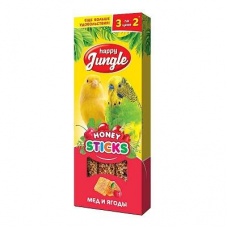 Happy Jungle Палочки для птиц мед и ягоды 3 шт
