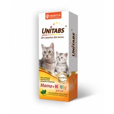 ЮНИТАБС Паста витаминно-минеральная Mama+Kitty с В9 для кошек и котят 120мл